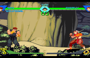 X-Men vs. Street Fighter background