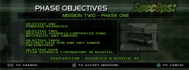 Spec Ops - Covert Assault background