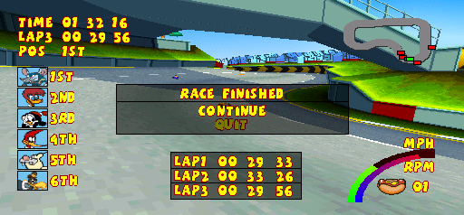 Woody Woodpecker Racing background